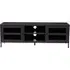Accra Steel TV Stand with Storage - Black