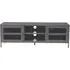 Accra Steel TV Stand with Storage - Grey