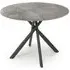 Accro Round Glass Dining Table - Grey