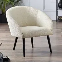 Acelynn Boucle Accent Chair - Ivory