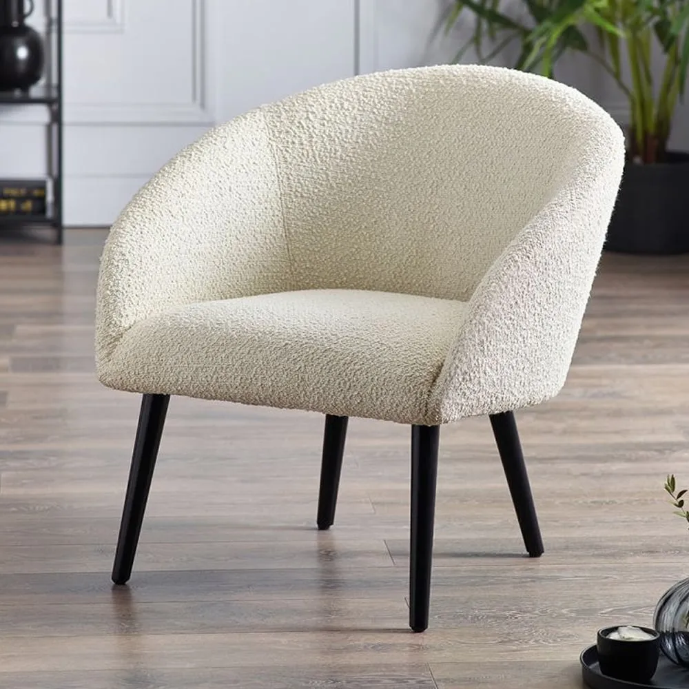 Acelynn Boucle Accent Chair - Ivory