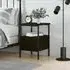 Achava Bedside Cabinet with Drawer - Black