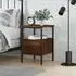 Achava Bedside Cabinet with Drawer - Brown