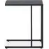 Acre C-Shaped Side Table - Black, Metal
