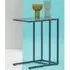 Acre C-Shaped Side Table - Grey, Metal