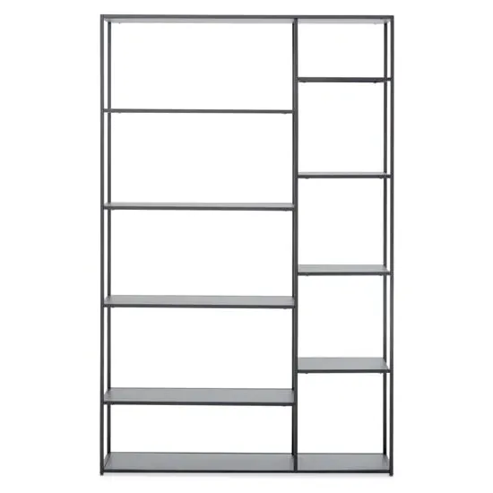 Acre Metal Shelving Unit with Multi Open Shelves - Grey