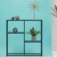 Acre Shelving Unit with Open Shelves - Black, Metal