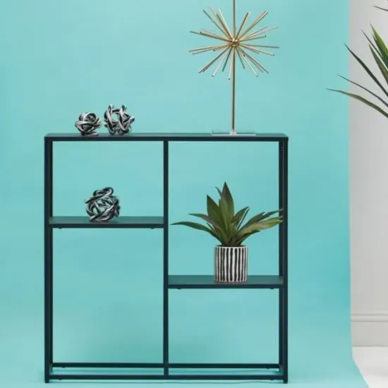 Acre Shelving Unit with Open Shelves - Black, Metal