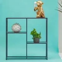 Acre Shelving Unit with Open Shelves - Grey, Metal