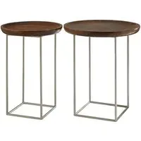Acton Set of 2 Side Tables - Natural, Wood