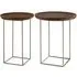 Acton Set of 2 Side Tables - Natural, Wood