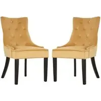 Adalinise Dining Chair - Gold, Velvet
