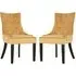Adalinise Dining Chair - Gold, Velvet