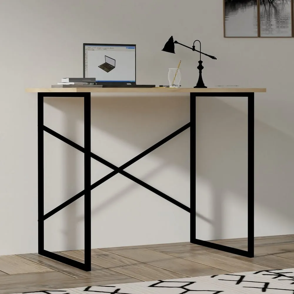 Addis Laptop Desk Wall-Mountable - Oak, Melamine product