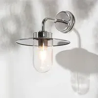 Addison 1 Light Wall Light - Polished Stainless Steel