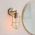 Adel Caged Bathroom Wall Light - Antique Brass, Metal
