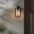 Adel Outdoor Wall Light - Black, Glass