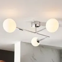 Adel Semi Flush Bathroom Light - Chrome, Glass