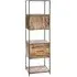 Adel Shelving Unit with 1 Door 3 Drawers - Natural