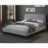 Adica Double Bed Frame - Light Grey, Velvet