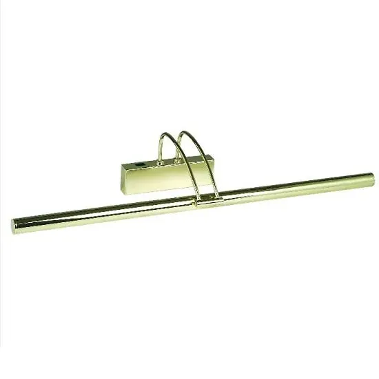 Adjustable Picture Light with Rocker Switch - Polished Brass