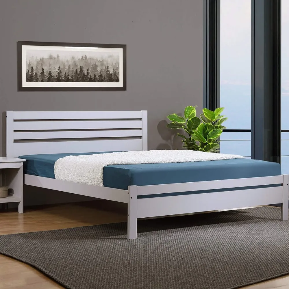 Adkins Small Double Bed Frame - Grey