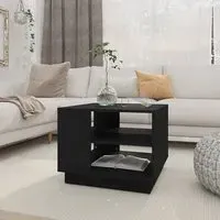 Adolfo Coffee Table with Undershelf - Black