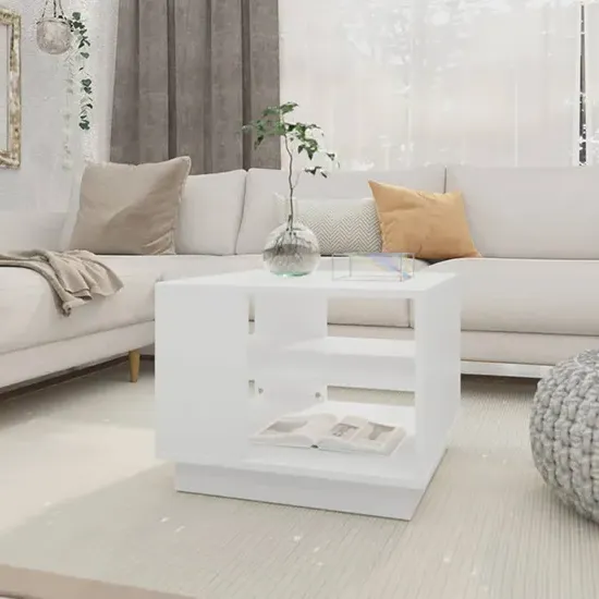 Adolfo Coffee Table with Undershelf - White product