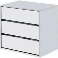 Adonia 3-Drawer Chest - White