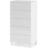 Adonia 5-Drawer Chest - White