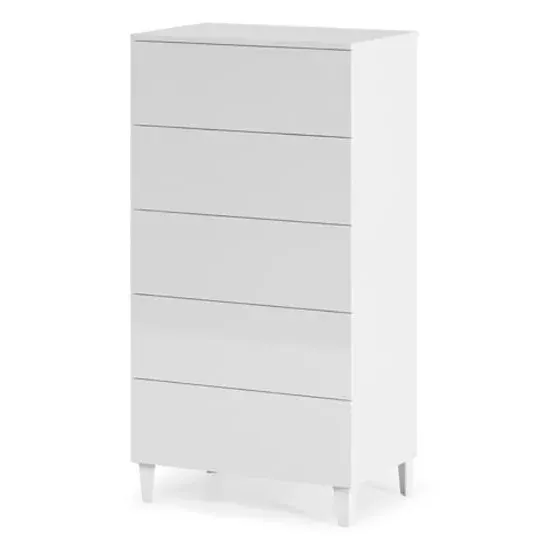 Adonia 5-Drawer Chest - White