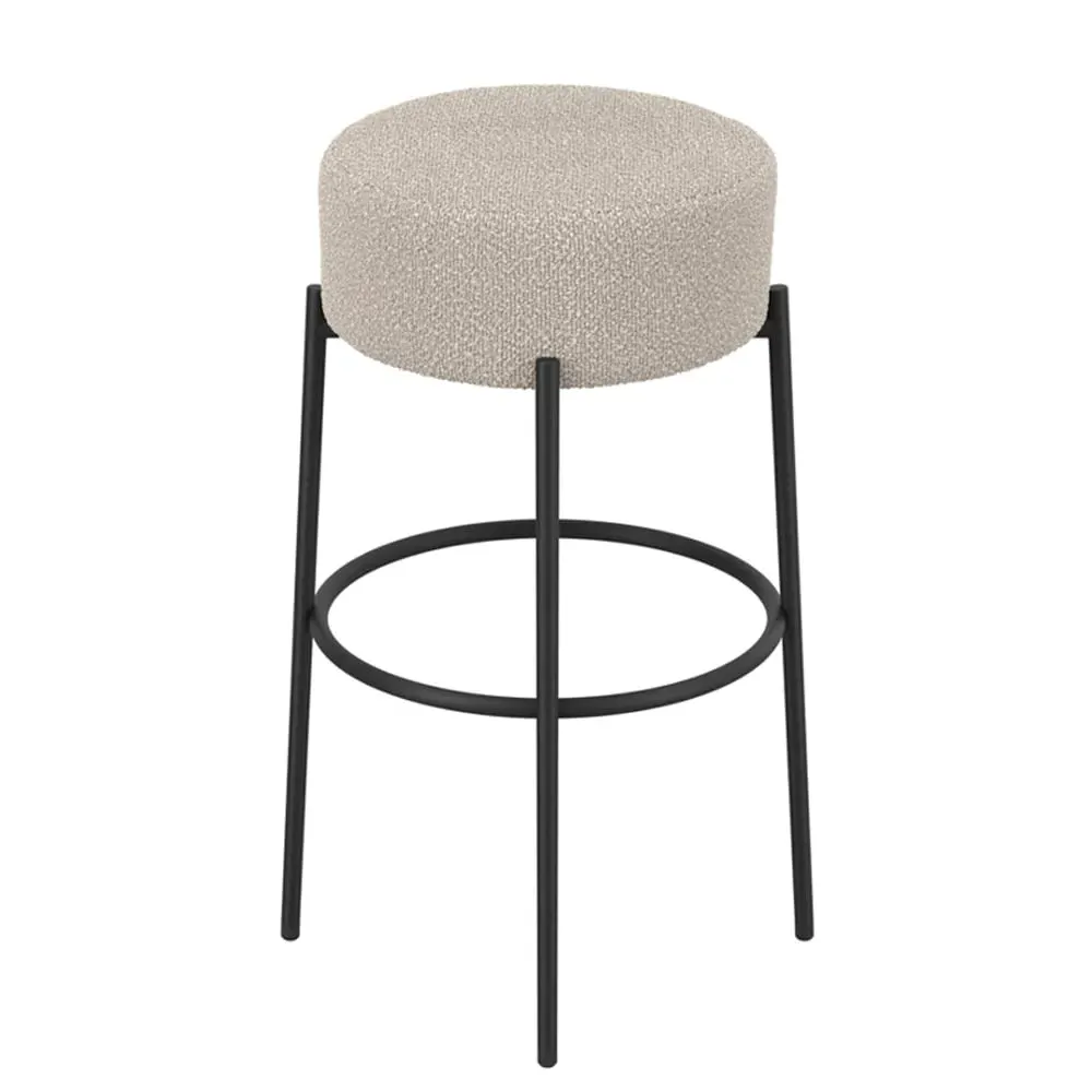 Adrian Counter Stool - Buff, Boucle Fabric image