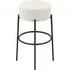 Adrian Counter Stool - Ivory, Boucle Fabric