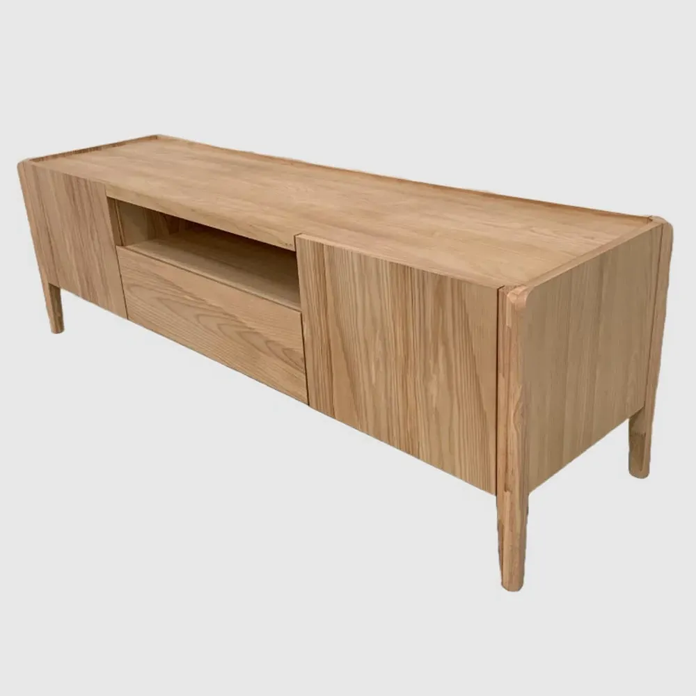 Adrian TV Stand with 2 Doors and 1 Drawer - Natural