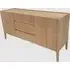 Adrian Wooden Sideboard with 2 Doors and 3 Drawers - Natural