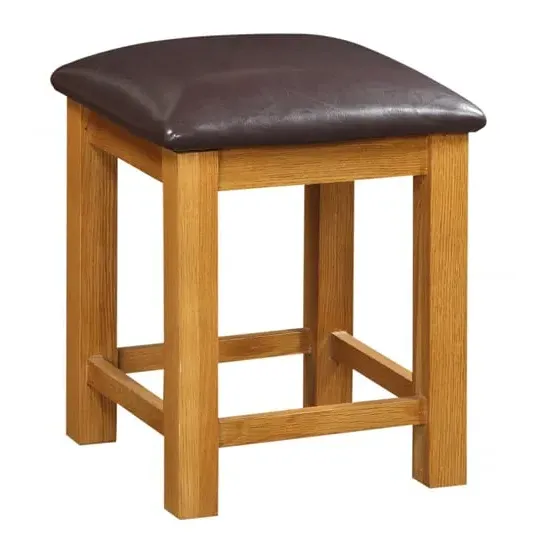 Adriel Dressing Table Stool - Light Oak, MDF product