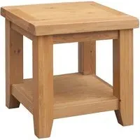 Adriel Lamp Table - Light Oak, MDF alternate view