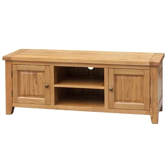 Adriel Straight TV Stand - Light Oak