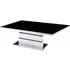 Aelia Coffee Table - Black Glass, White Gloss