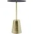 Aeolia Side Table - Black Marble Effect, Gold