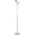 Aerith 2 Lights Floor Lamp - Polished Chrome, Smoked Glass