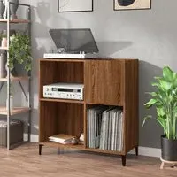 Aero Shelving Unit with Storage - Brown Oak, Engineered Wood