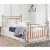 Aeron Double Bed Frame - Rose Gold, Metal alternate view