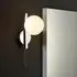 Afton Bathroom Wall Light with Pull Cord - Chrome, Glass