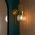 Afton Ribbed Glass Bathroom Wall Light - Brass