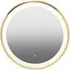 Agadir Round Illuminated Bathroom Mirror - Gold