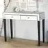 Agalia Mirrored Dressing Table with 2 Drawers - Silver