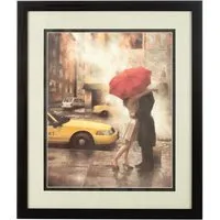 Agatiyo Framed Couple Under Umbrella Wall Art - Assorted