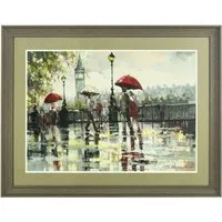 Agatiyo Framed London Wall Art - Multi Coloured