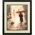 Agatiyo Framed Man Under Umbrella Wall Art - Multi Coloured